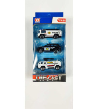 滑行合金车（3PCS）警察