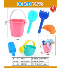 6件庄软胶沙滩玩具（不含税 neto）