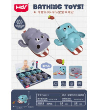 浴室拉线卡通河马 8pcs/盒（不含税 neto）