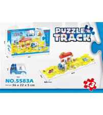 警察系列电动拼图轨道
