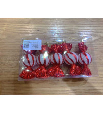 11cm亮光糖果彩绘.5个/pvc盒.10盒/中包.红色(含税 bruto)