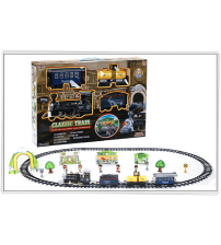 电动冒烟灯光音乐轨道火车