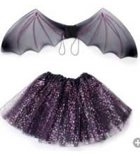 蝙蝠翅膀+30cm紫色五角星裙（图片色)(bruto 含税）