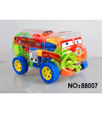88007消防车益智类4号动物积木多色混装数粒114PCS