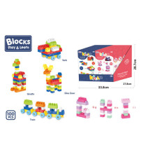 益智DIY积木100PCS展示盒/8只