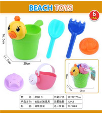 6件庄软胶沙滩玩具（不含税 neto）