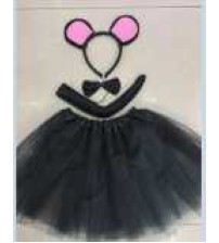 黑熊三件套加30cm纱裙（图片色)(bruto 含税）