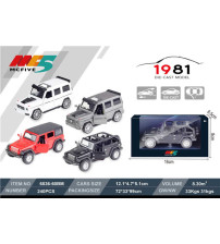 1:36奔驰G牧马人大轮仿真合金车混装(不含税 neto)