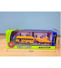 合金巴士拖船黄