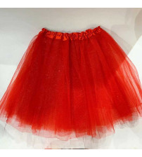 40CM 金粉纱裙 红色