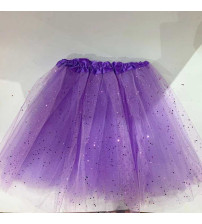 40CM 新款金粉纱裙 紫色