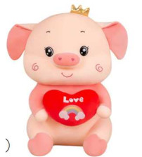 皇冠爱心猪 50 cm（不含税 neto）