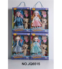 12寸芭比娃配熊4款混