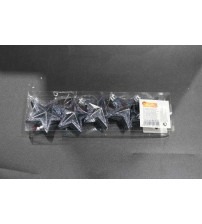 6cm五角星彩绘.5个/pvc盒.灰色