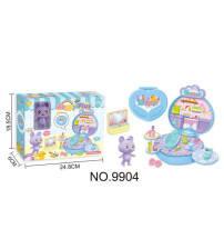 迷你浴室桃心盒(灯光.音乐)