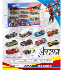 1:42复仇者联盟滑行车（10款混装）(不含税 neto）