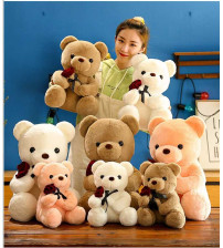 玫瑰泰迪熊30cm（不含税 neto)