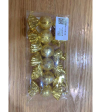 8cm亮光糖果彩绘.6个/pvc盒.10盒/中包.金色4件(含税 bruto)