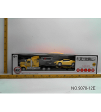 遥控拖头拖1只惯性法拉利警车+2路标