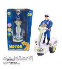 010B电动万向单警车(带声音带灯光)