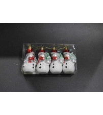 9cm雪人彩绘.4个/pvc