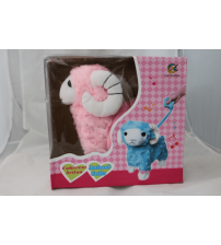 电动走路音乐牵绳羊