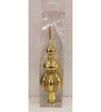 23cm南瓜树顶彩绘.1个/pvc盒金色 10/盒/中包 (含税 bruto)