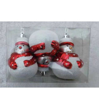 8cm哑光胖雪人彩绘.3个/盒.红色.10盒/中包.(含税 bruto)