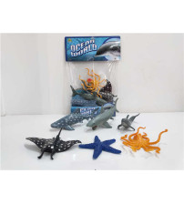 5寸海洋4只7寸鲨鱼2只
