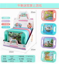 益智平衡迷宫掌上游戏 12pcs/盒