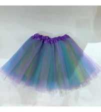 30CM 三层三色纱裙 紫色