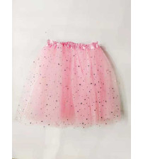 40cm亮片五星纱裙 淡粉色