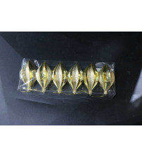 8cm 杨桃.6个/pvc盒+片.6盒/中包.金色