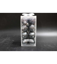 圣诞球 灰色 4cm