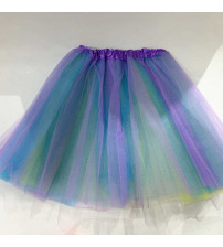 40CM三层三色纱裙 紫色