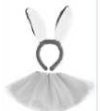 兔耳朵加30cm纱裙（图片色)（含税 bruto）