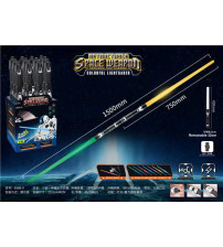 七色可伸缩双头灯太空武器电动光剑（灯光+声音）12pcs/盒(不含税 neto）