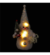 尖帽雪人(带灯）22*12CM(BRUTO 含税价）