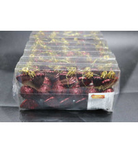 8cm糖果彩绘.6个/Pvc盒.6盒/中包.酒红