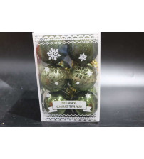 圣诞球墨绿 6CM
