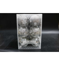 圣诞球 银色 6cm