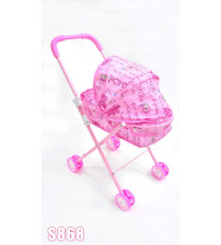 粉红圆圈铁推车