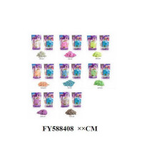 带银点太空沙彩袋装 500g