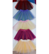 30cm三层三色纱裙