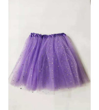 40cm亮片五星纱裙 紫色