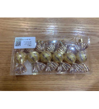 8cm亮光糖果彩绘.6个/pvc盒.10盒/中包.香槟(含税 bruto)