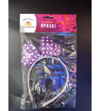 蝴蝶结头扣深紫