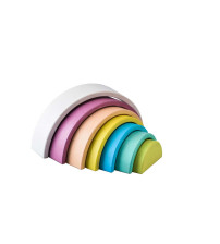 wooden rainbow stacking toy