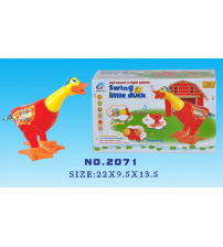 卡通音乐多彩灯多功能电动鸭