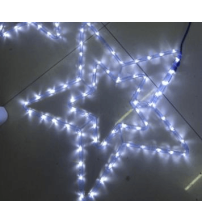 3米双层五角星 蓝白混 插头线1.5米GWIAZDA